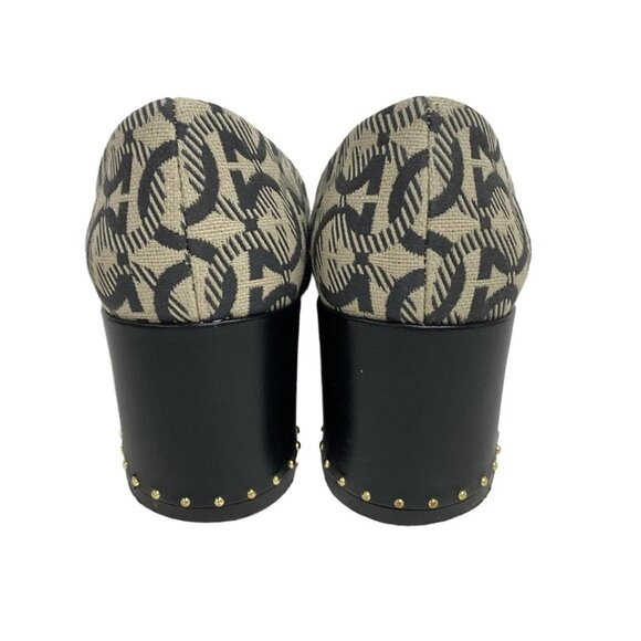 Salvatore Ferragamo -Cream Dark Gray Gold Women's Pumps  150-080925 - Picture 3 of 8